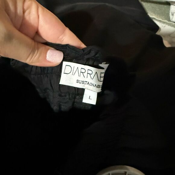 NEW Diarrablu Umy Wrap Jumpsuit Convertible Black Size L - Picture 9 of 11